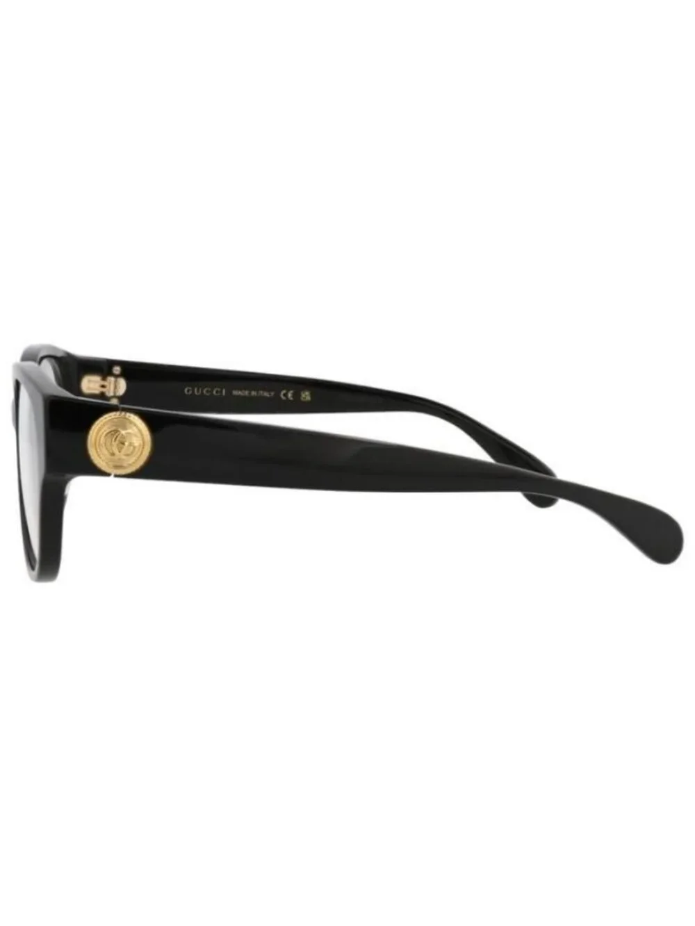 New Gucci Womens Round/Oval Black Black Transparent Fashion Designer Eyeglasses